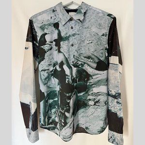 Graphic Button-Up Shirt